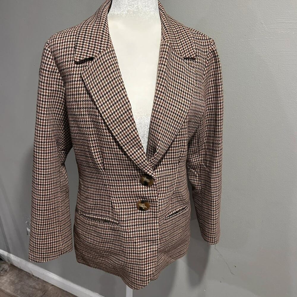 Urban Outfitters Jules Tweed Blazer Wool Blend Womens Medium Classic Preppy
